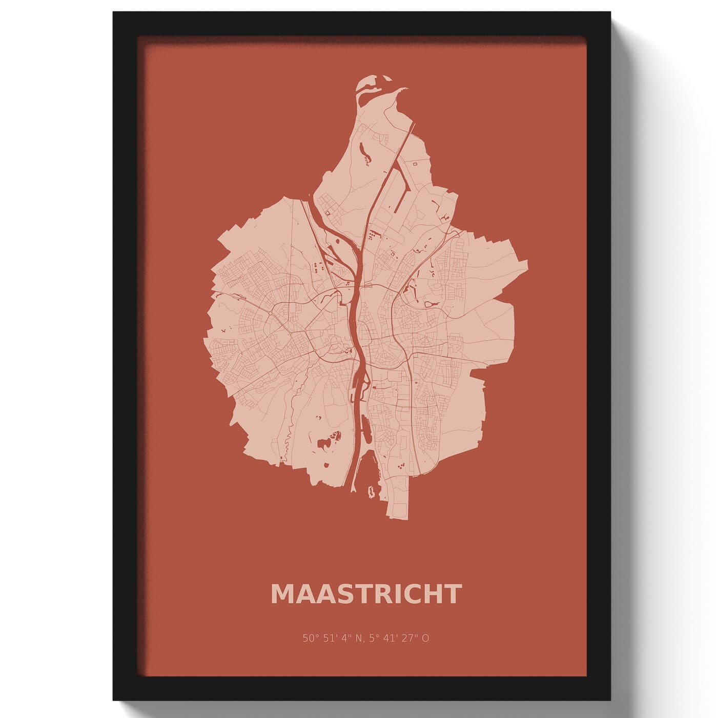 Poster Maastricht - Rood