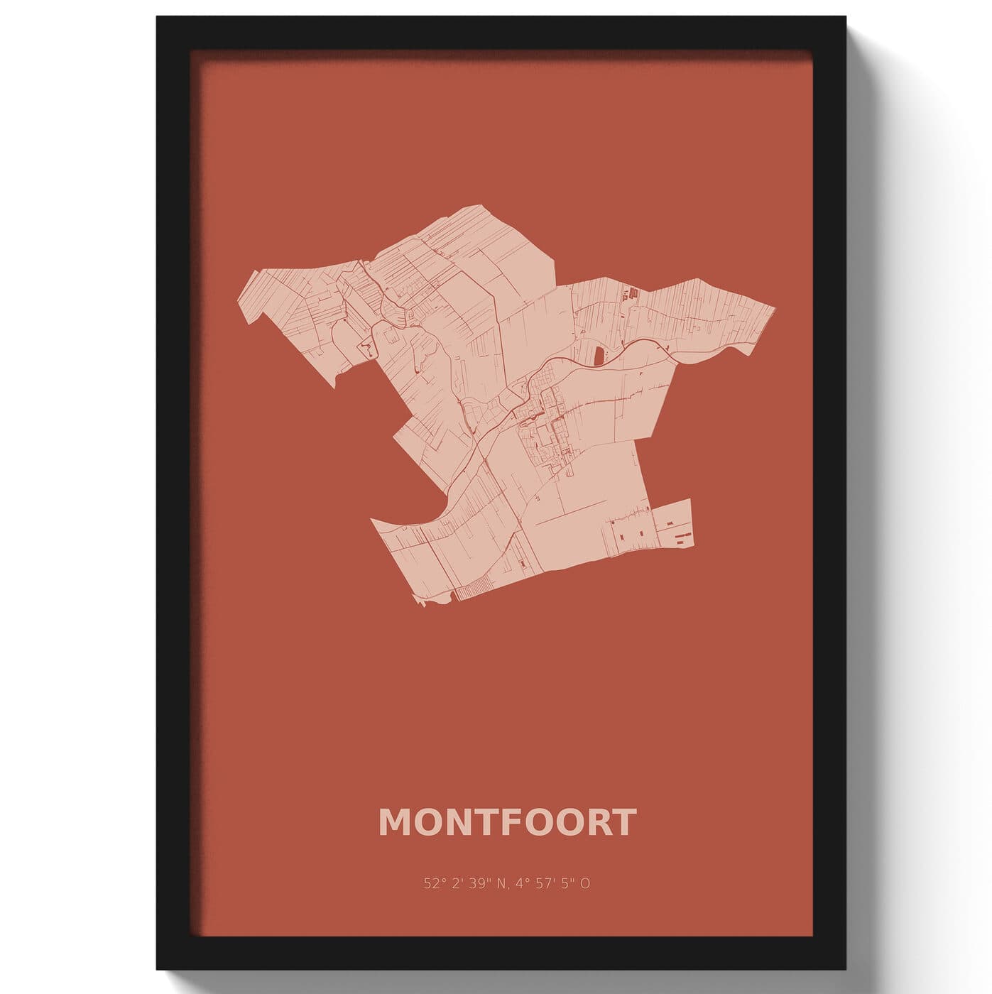 Poster Montfoort - Rood