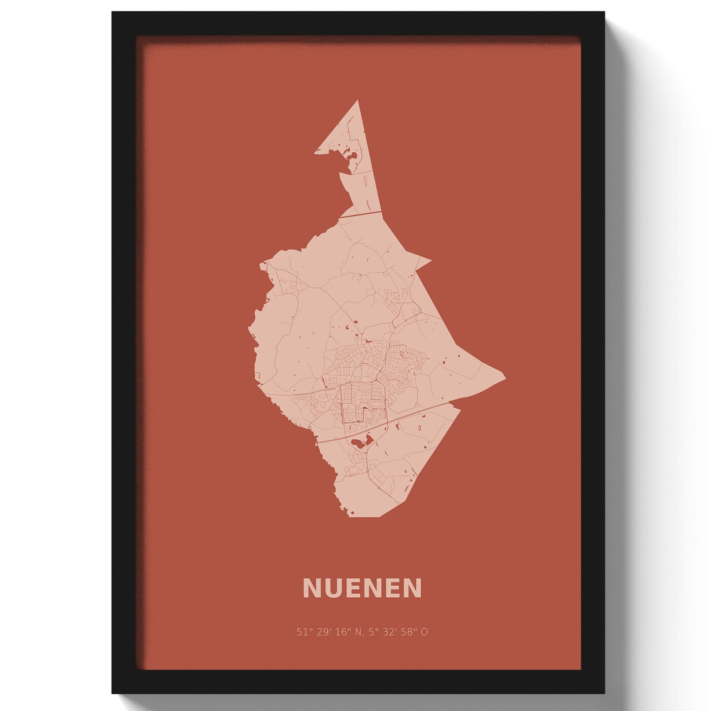 Poster Nuenen - Rood