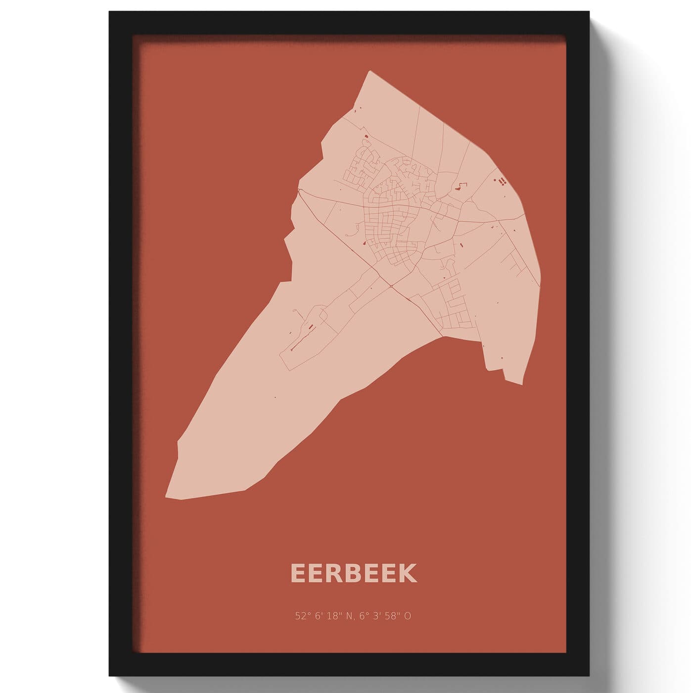 Poster Eerbeek - Rood
