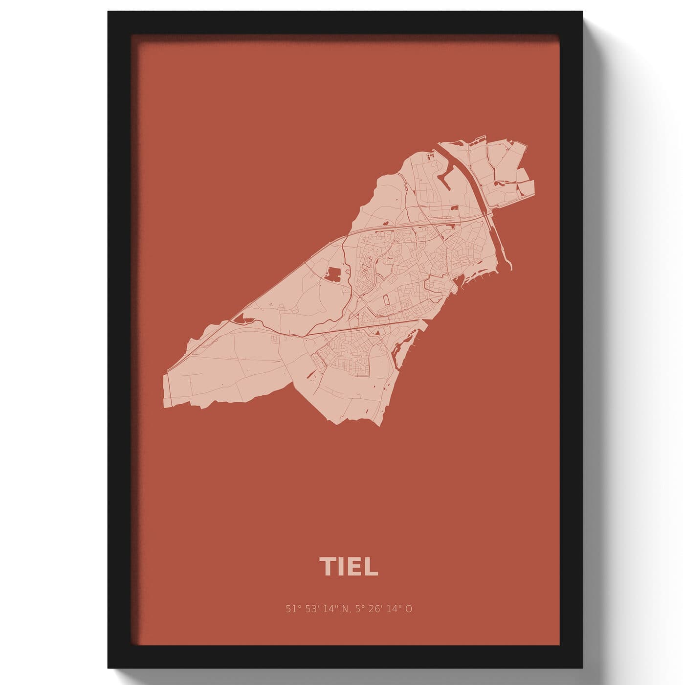 Poster Tiel - Rood