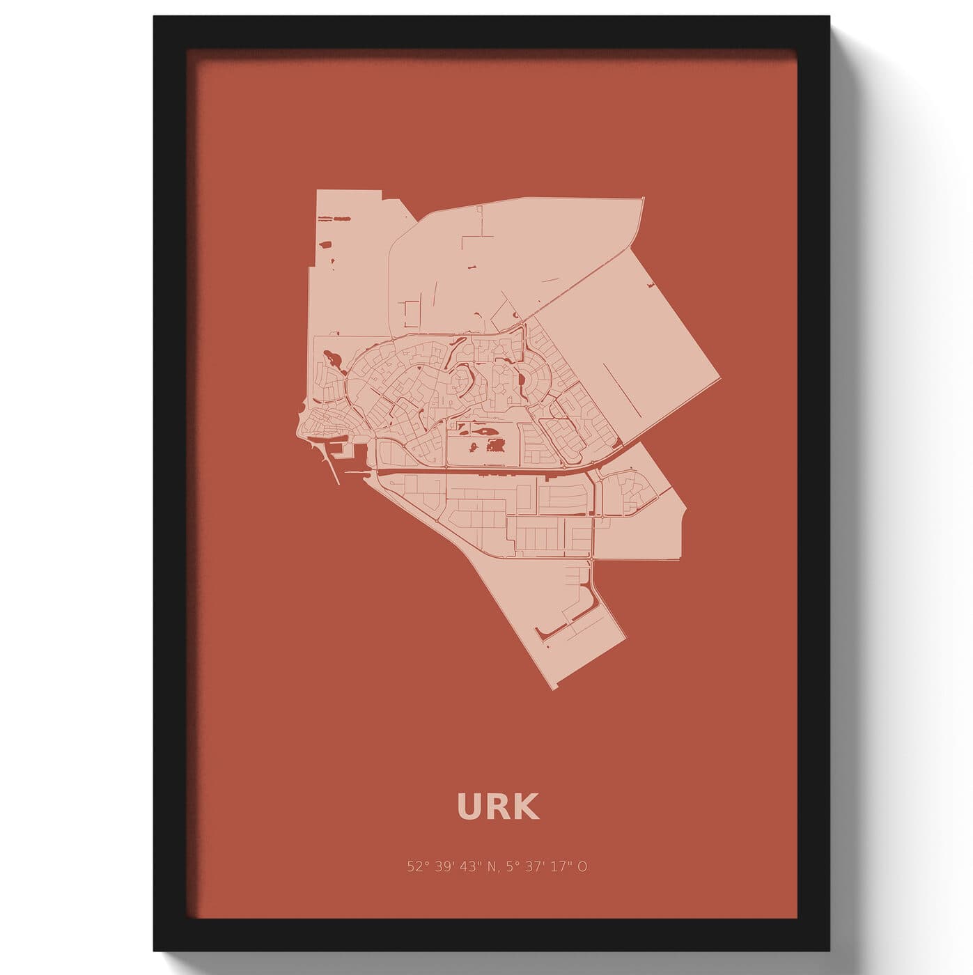 Poster Urk - Rood