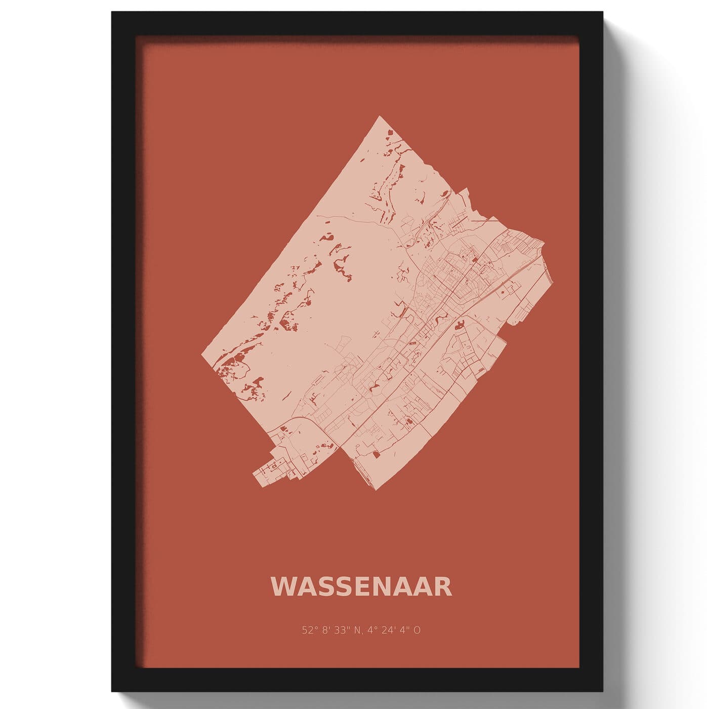 Poster Wassenaar - Rood