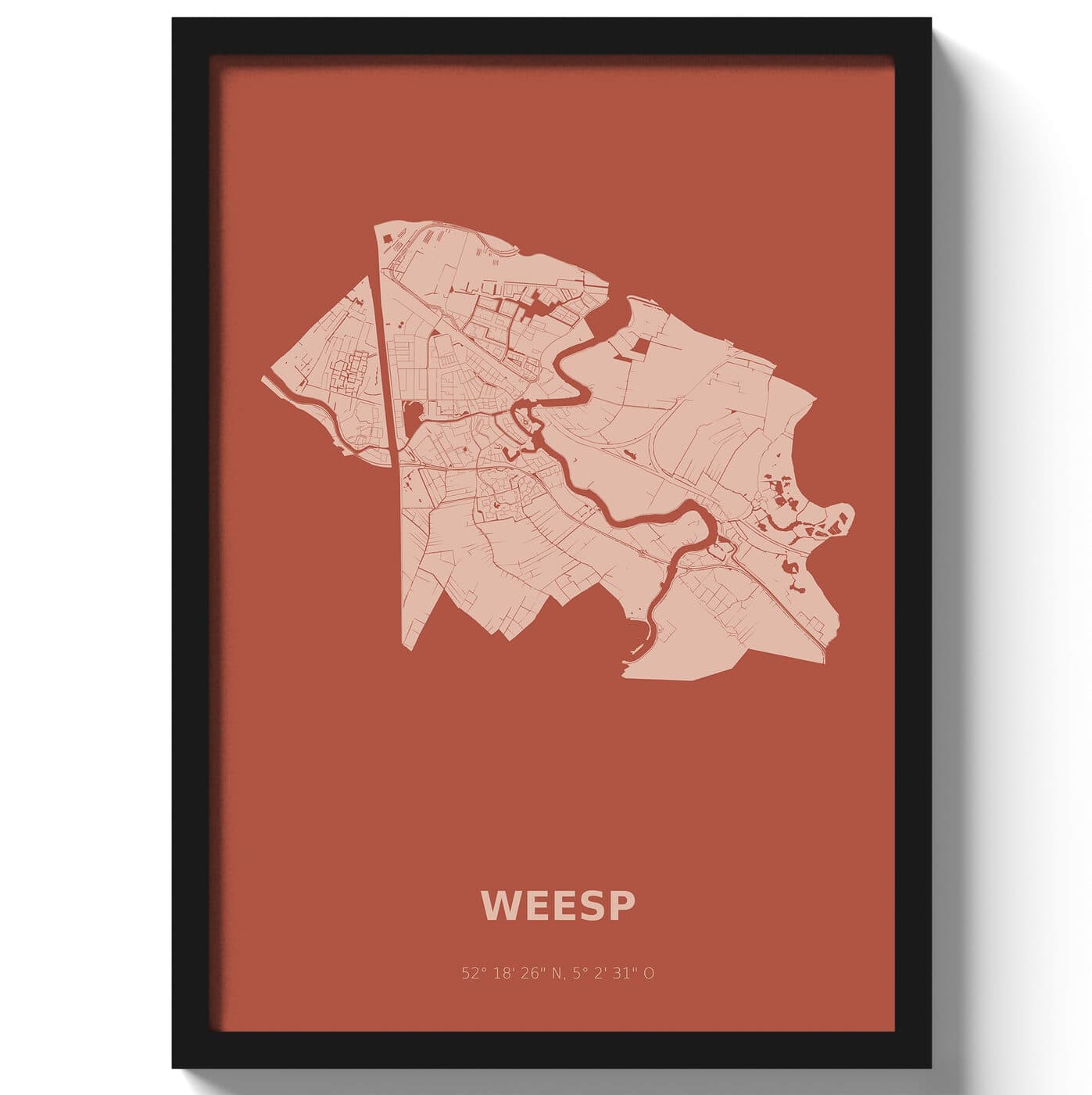 Poster Weesp - Rood