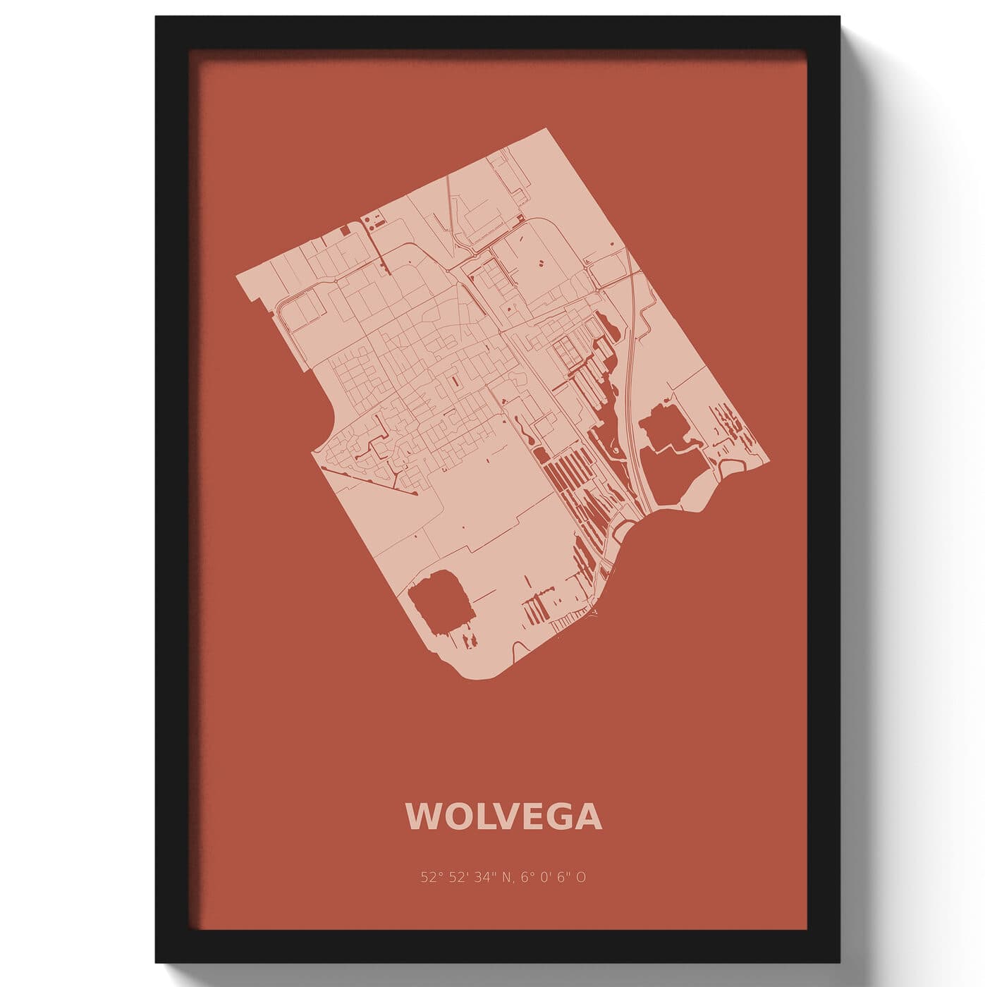 Poster Wolvega - Rood