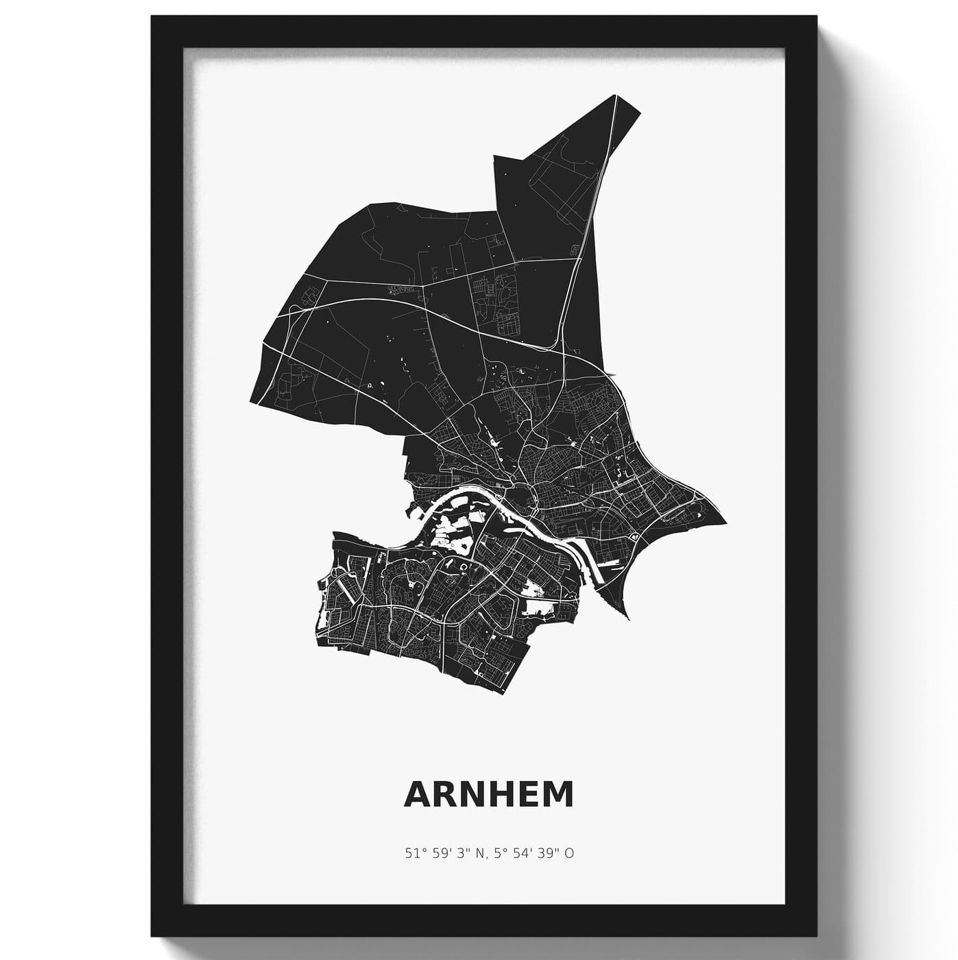 Poster Arnhem - Zwart/Wit