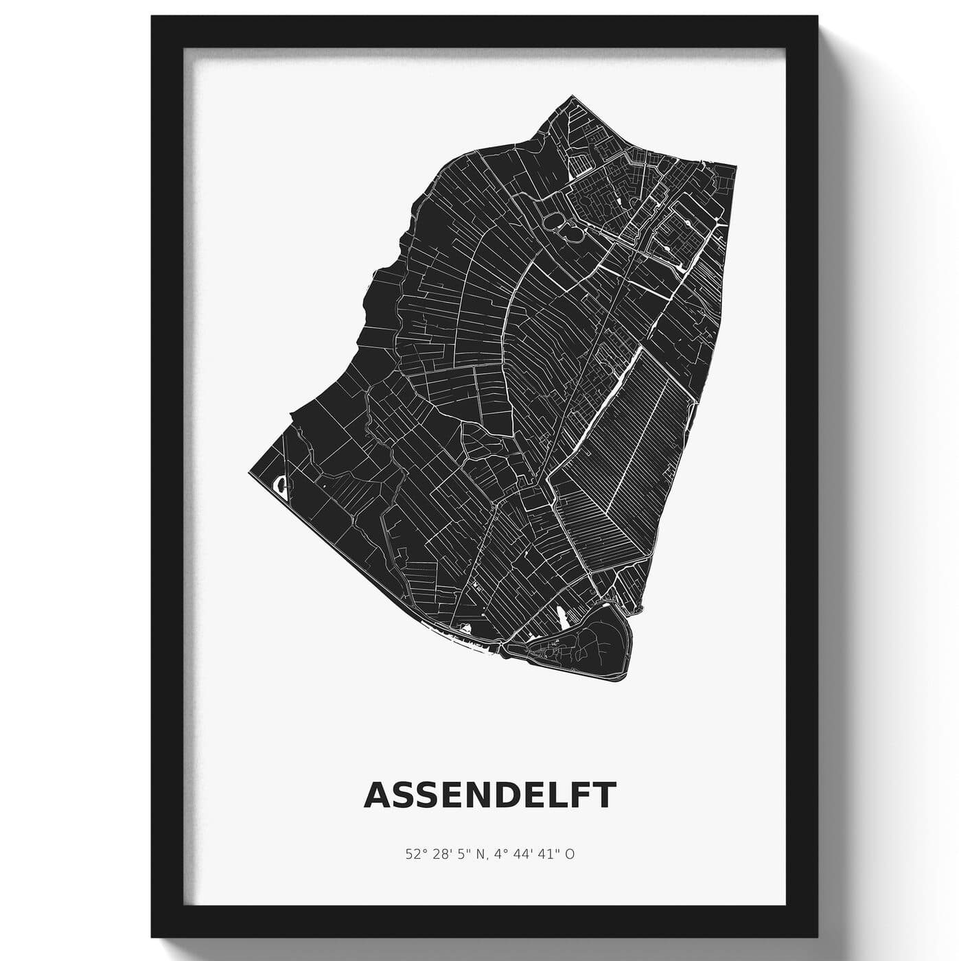Poster Assendelft - Zwart/Wit