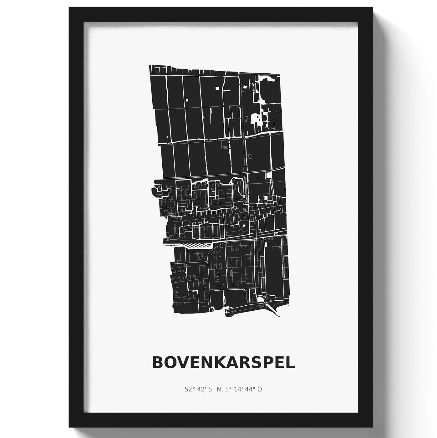 Poster Bovenkarspel - Zwart/Wit