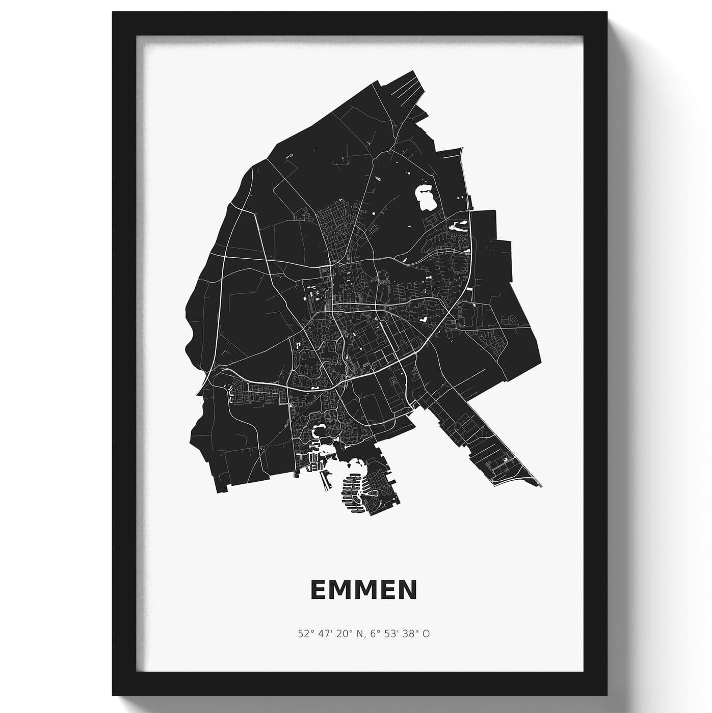 Poster Emmen - Zwart/Wit