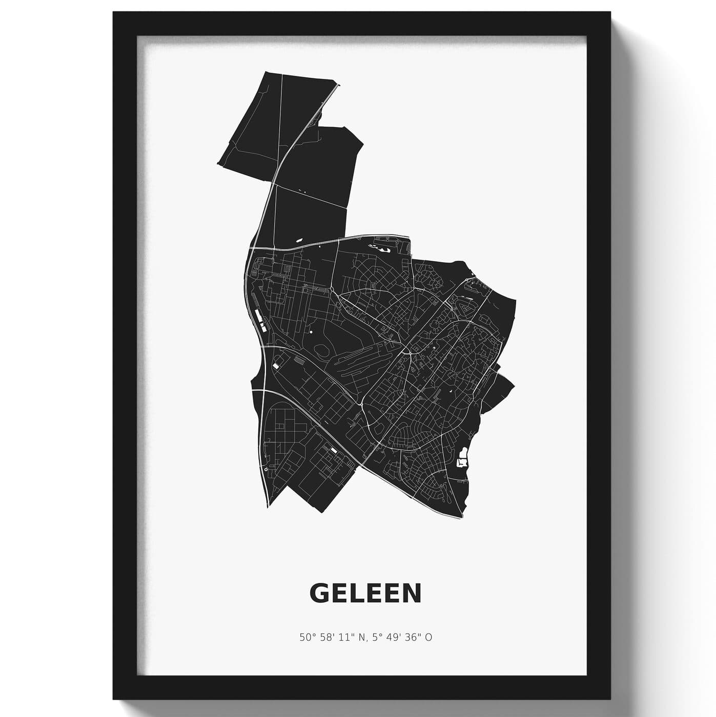 Poster Geleen - Zwart/Wit