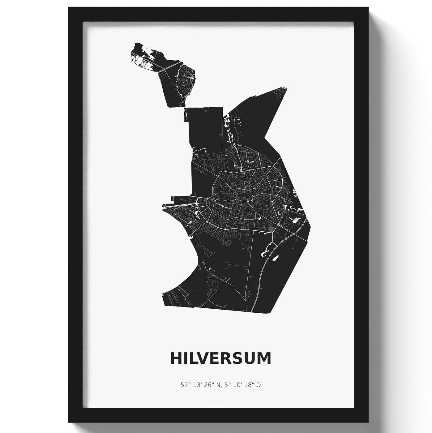 Poster Hilversum - Zwart/Wit