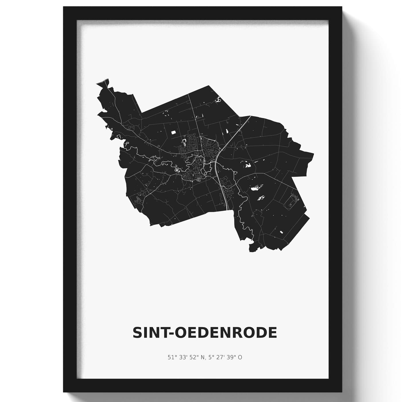 Poster Sint-Oedenrode - Zwart/Wit