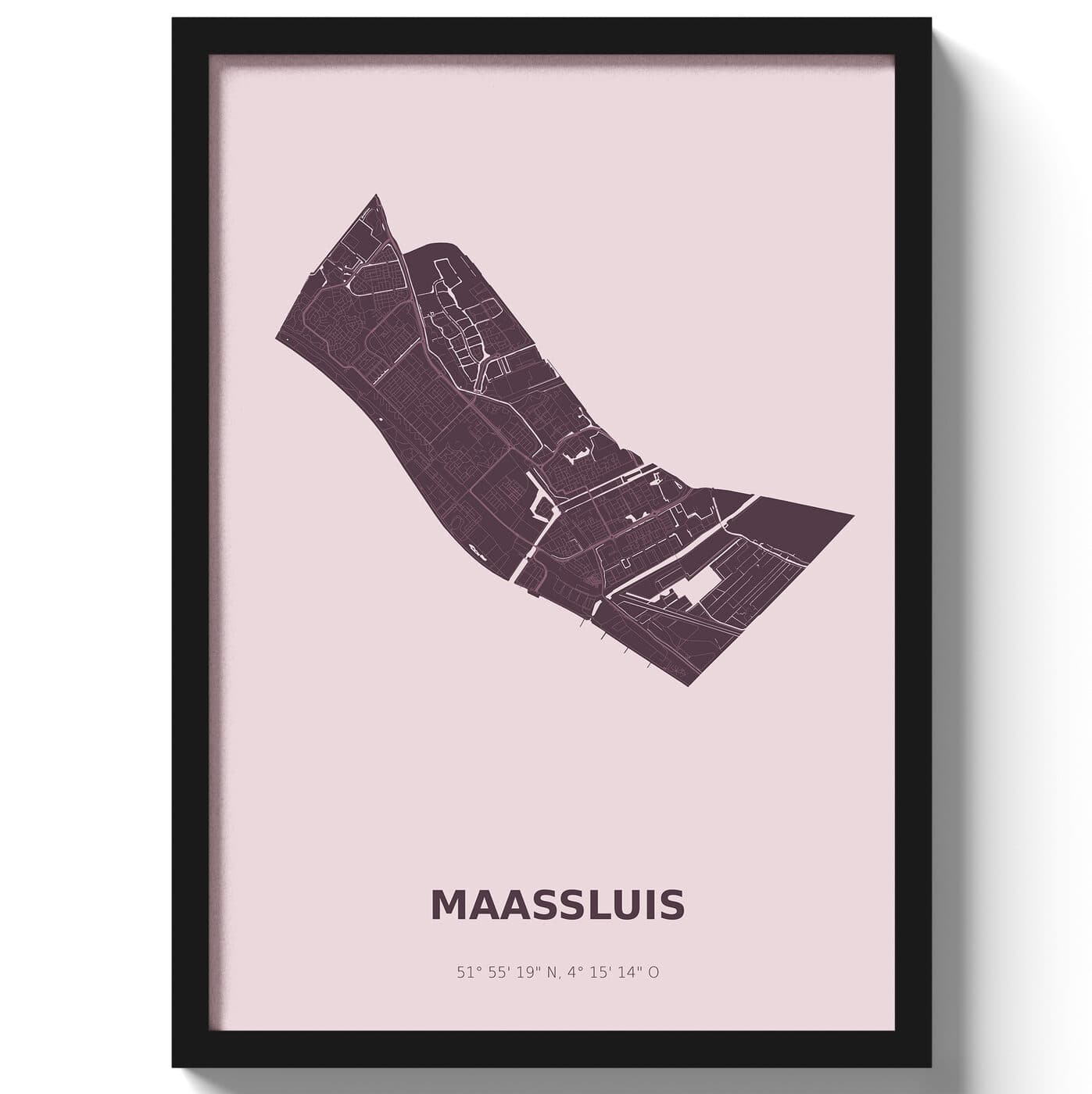 Poster Maassluis - Paars