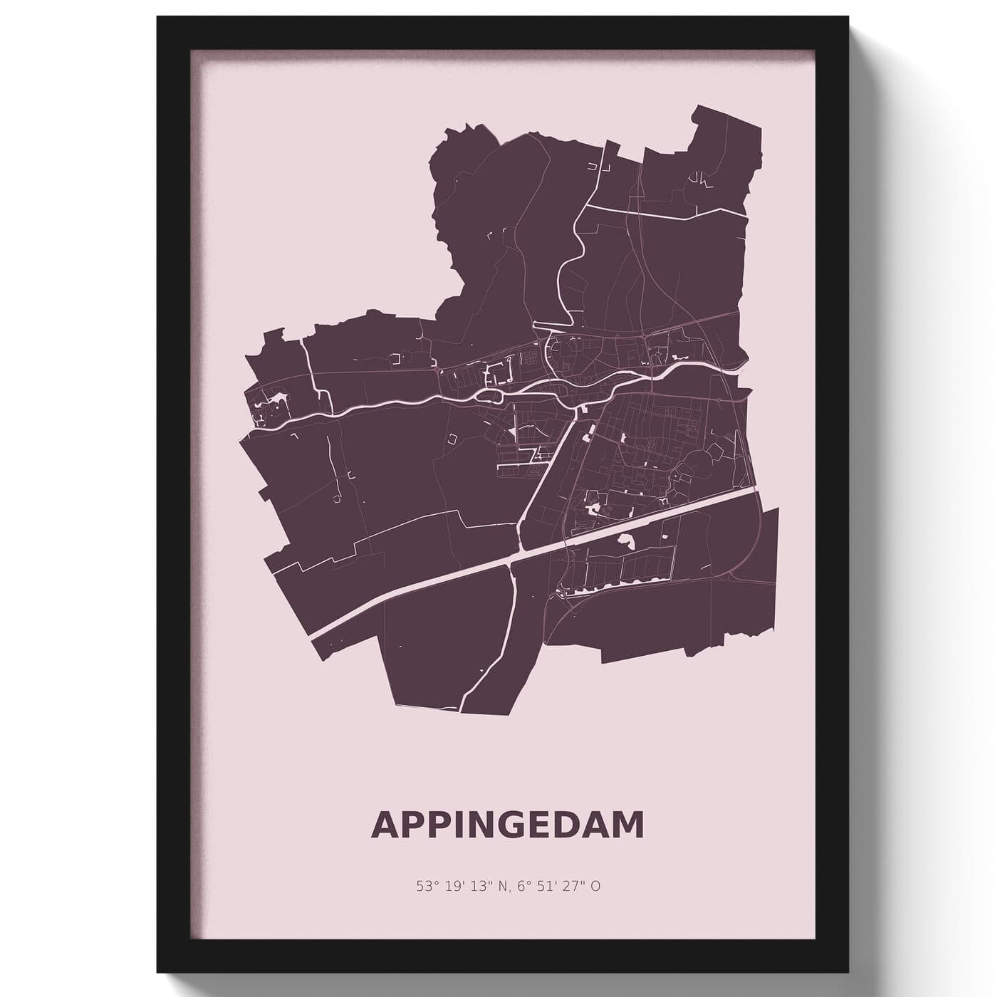 Poster Appingedam - Paars