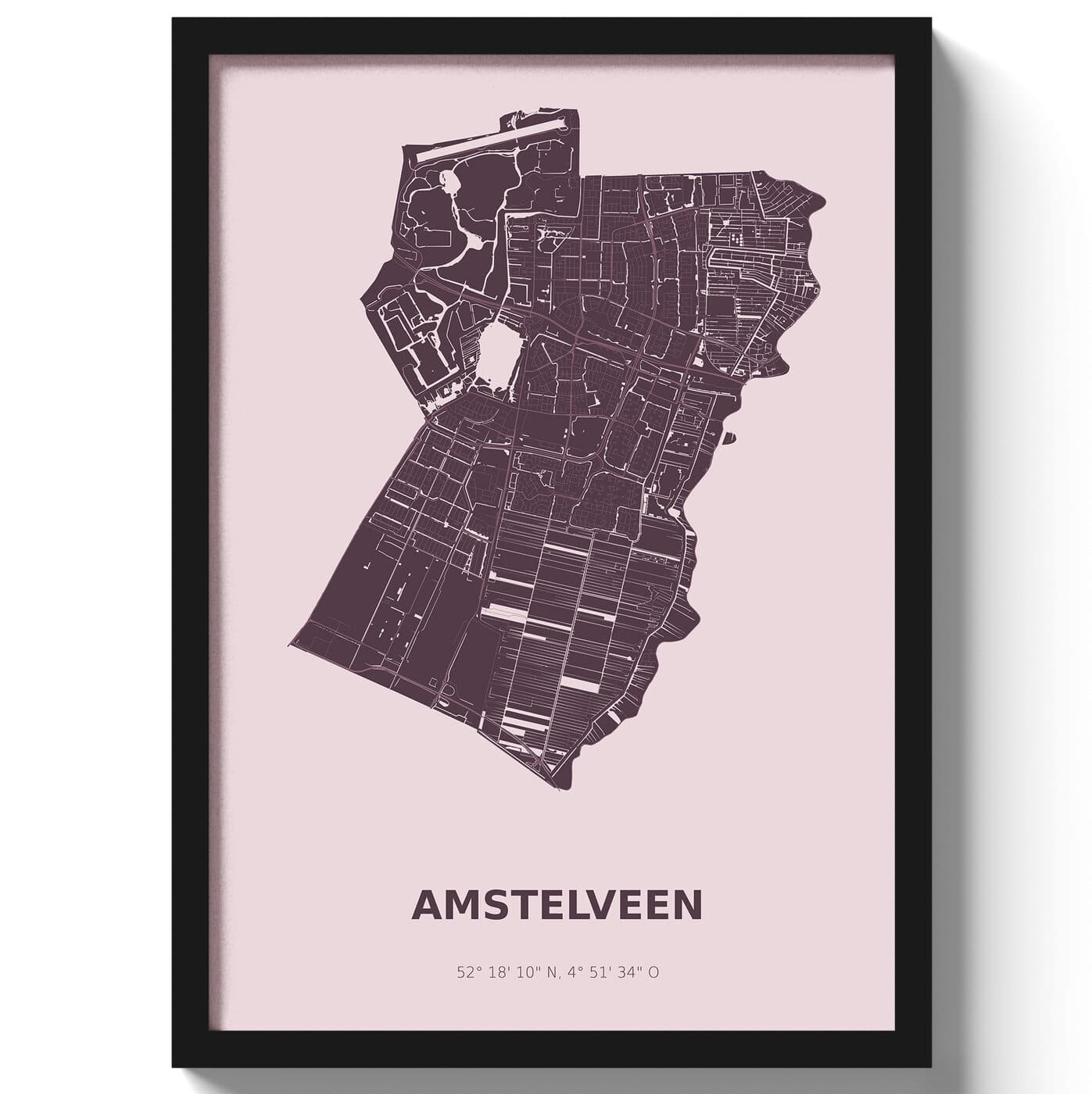 Poster Amstelveen - Paars