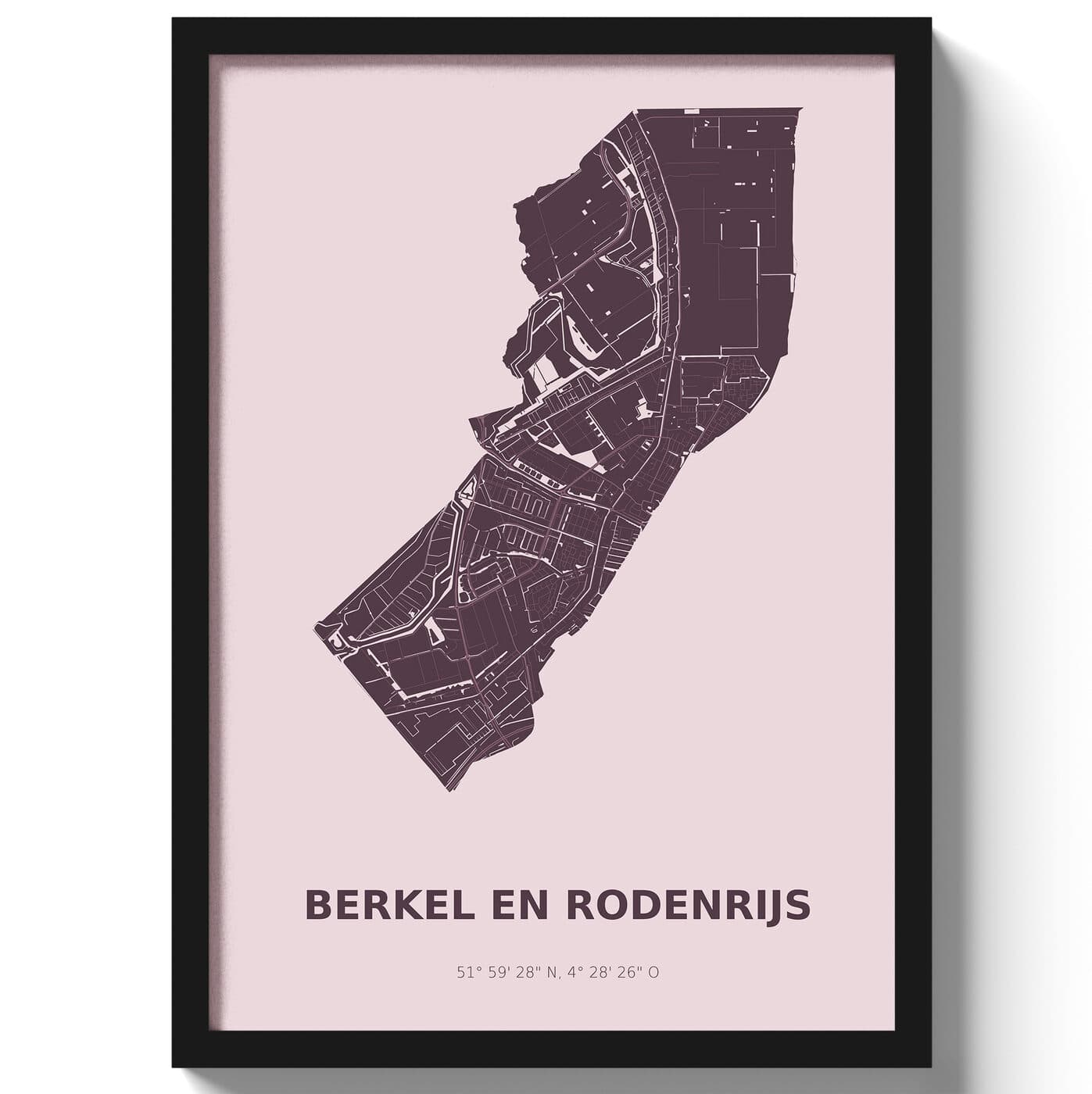 Poster Berkel en Rodenrijs - Paars