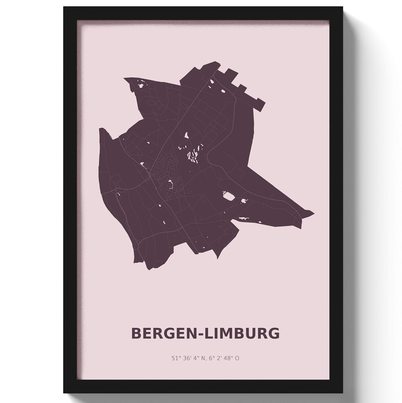Poster Bergen - Paars