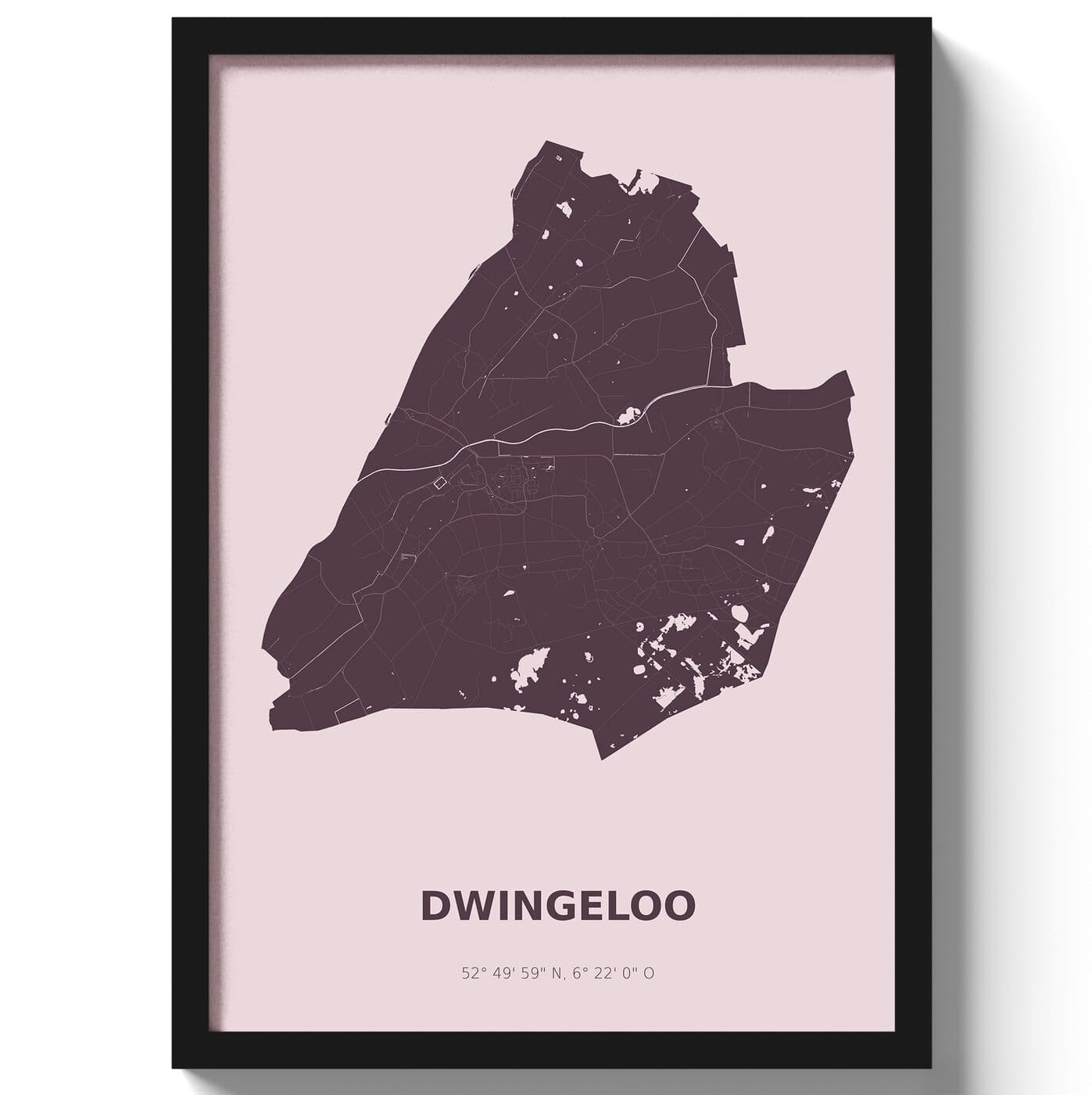 Poster Dwingeloo - Paars