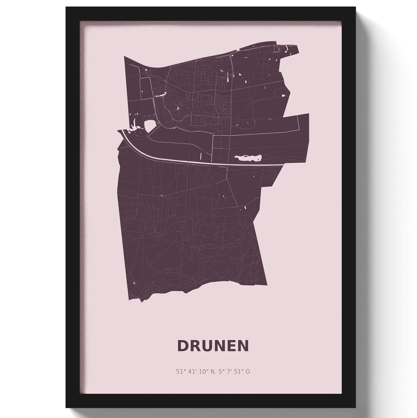 Poster Drunen - Paars