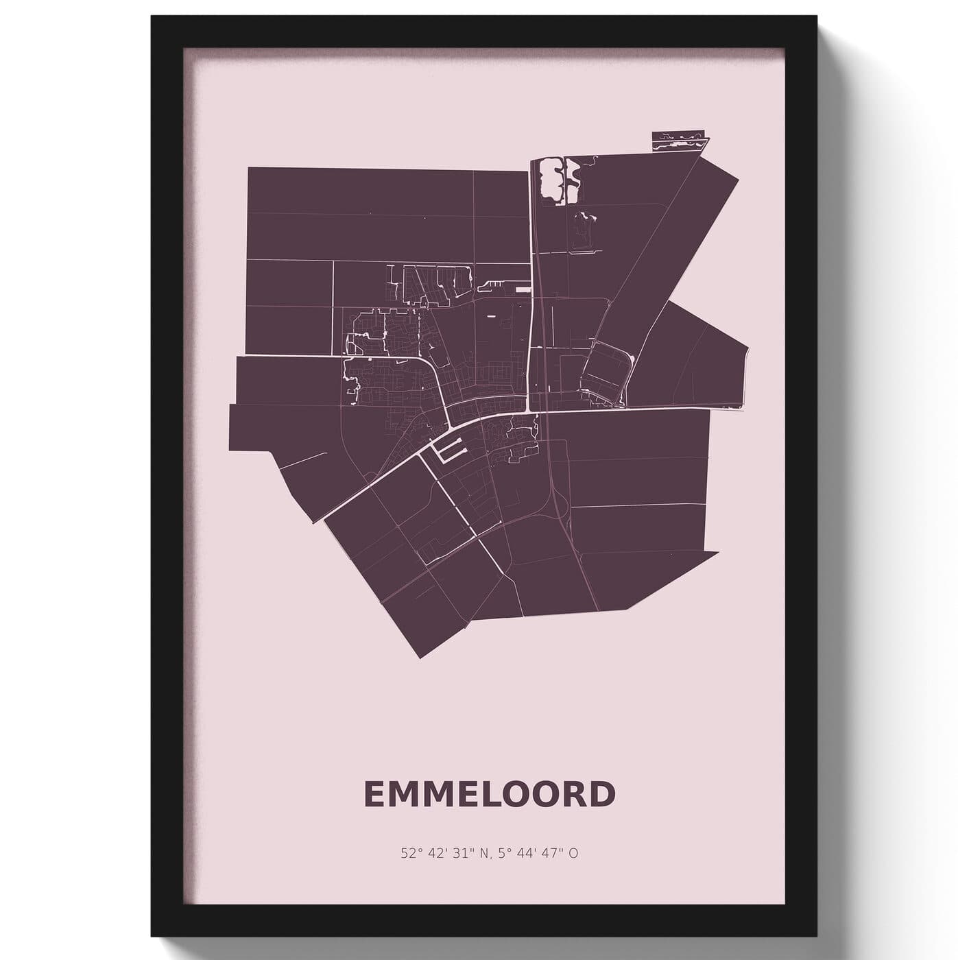 Poster Emmeloord - Paars