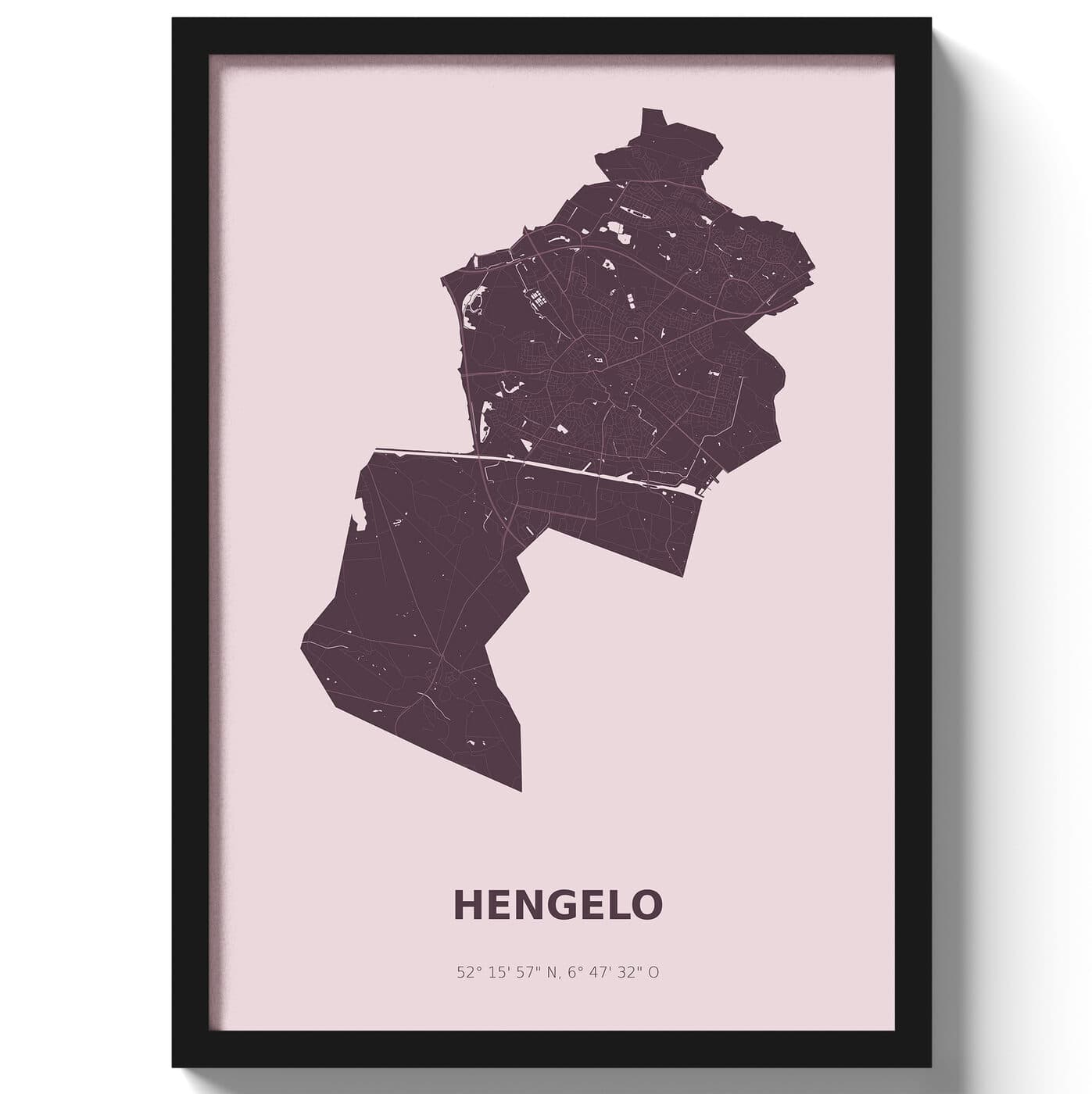 Poster Hengelo - Paars