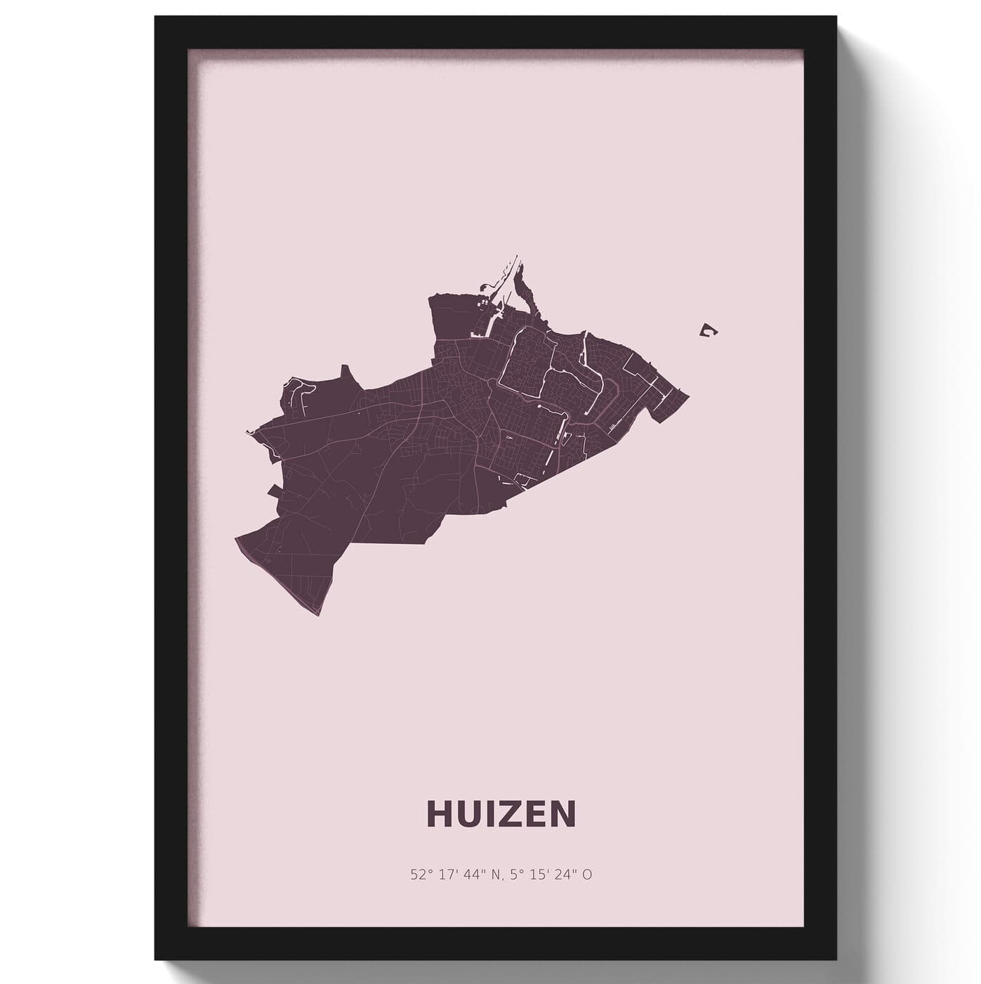 Poster Huizen - Paars