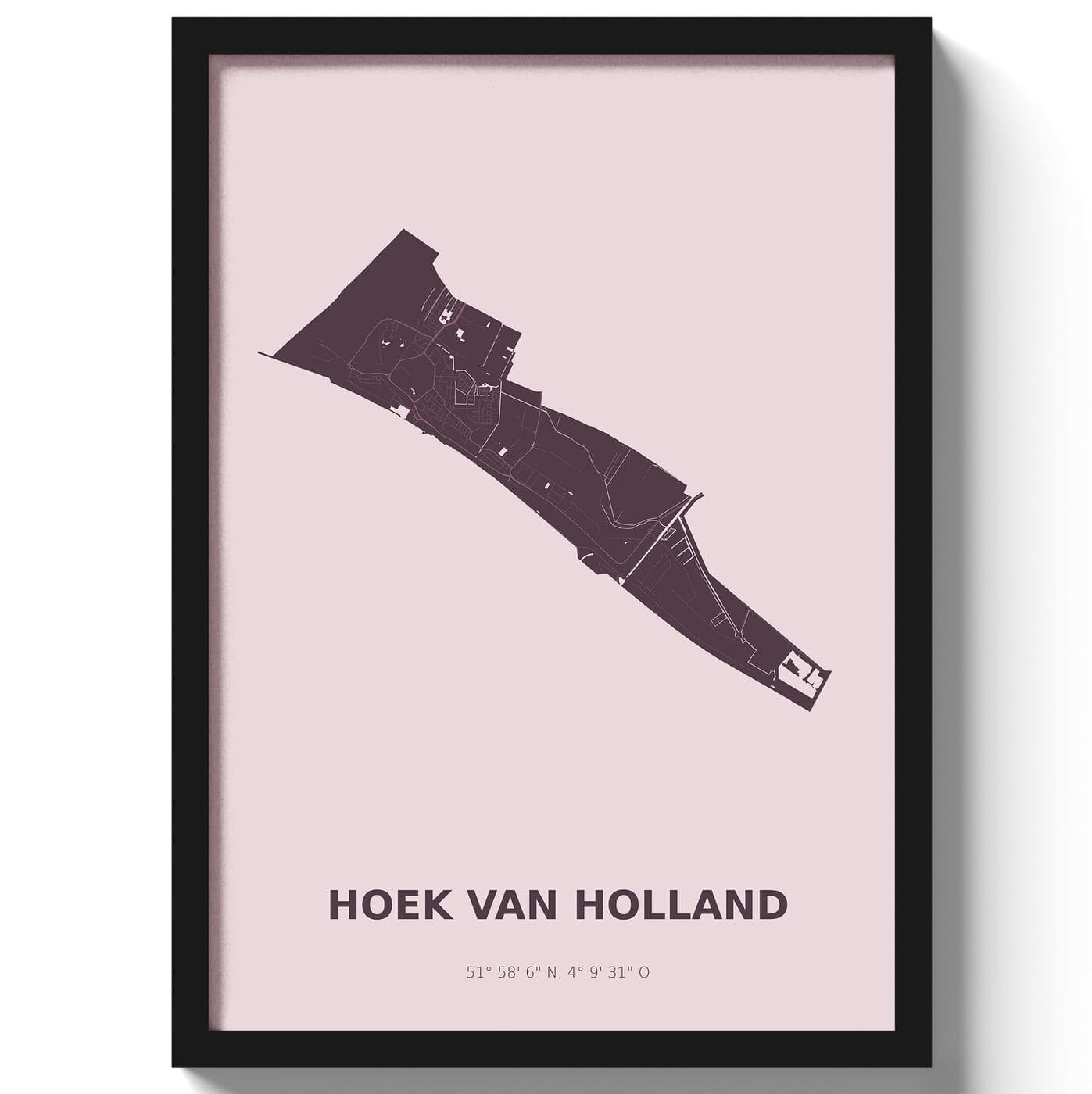 Poster Hoek van Holland - Paars
