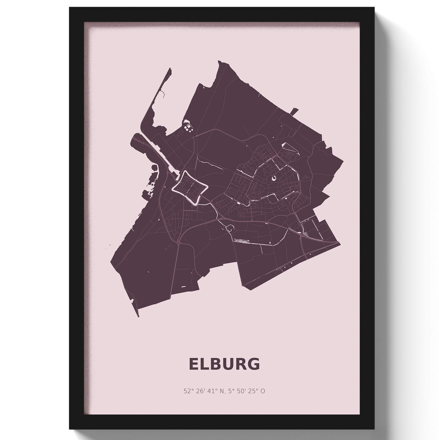 Poster Elburg - Paars