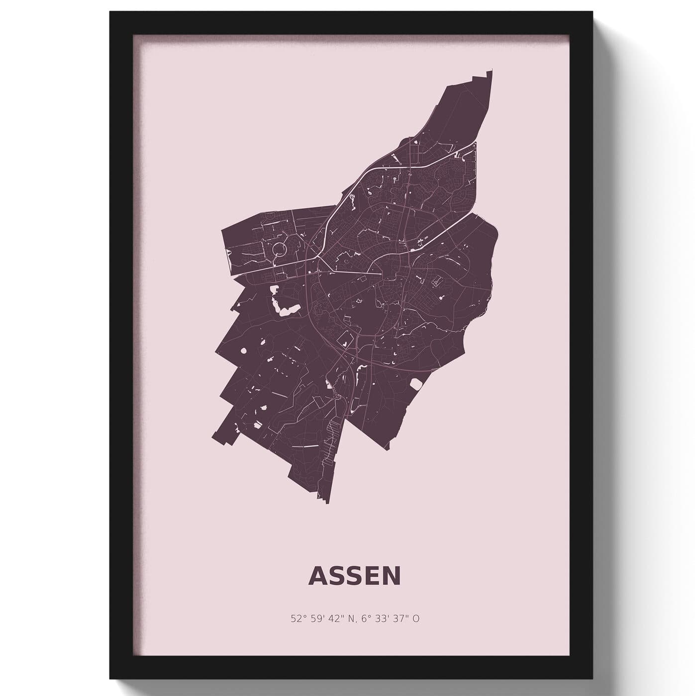 Poster Assen - Paars