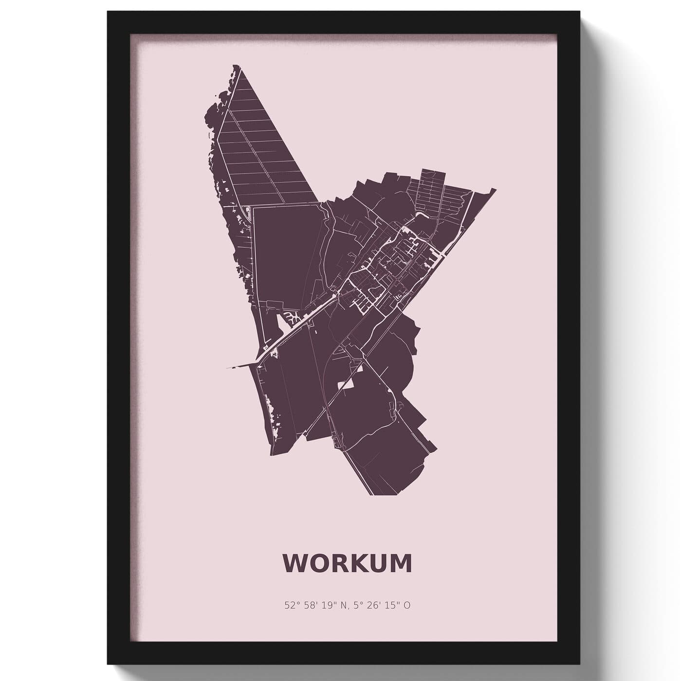 Poster Workum - Paars