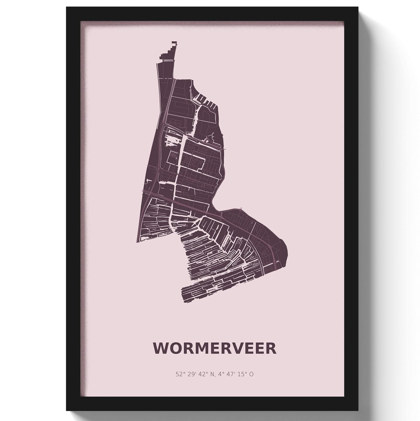 Poster Wormerveer - Paars