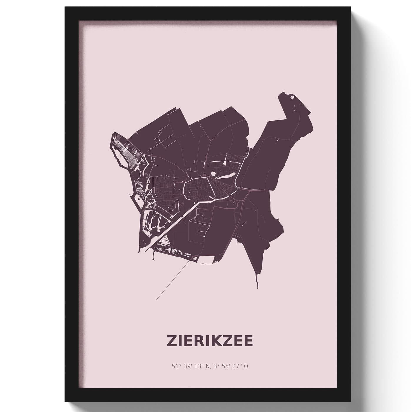 Poster Zierikzee - Paars