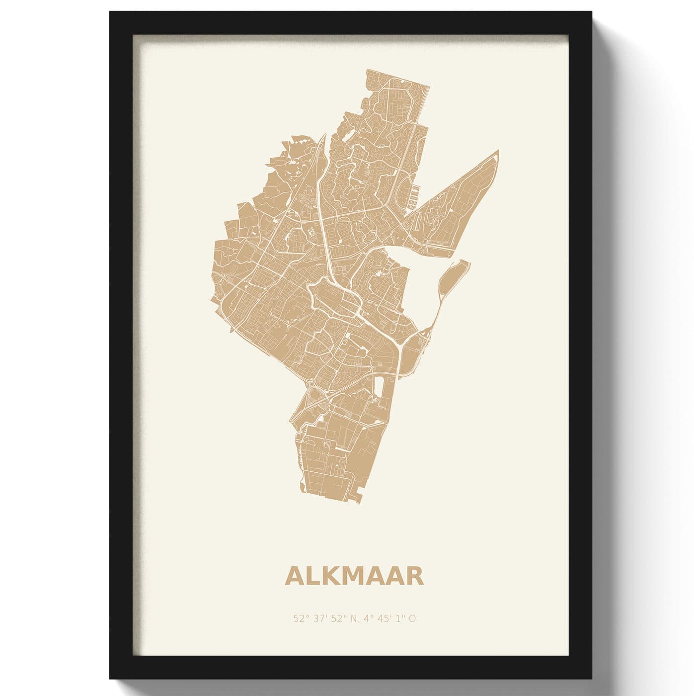 Poster Alkmaar - Beige