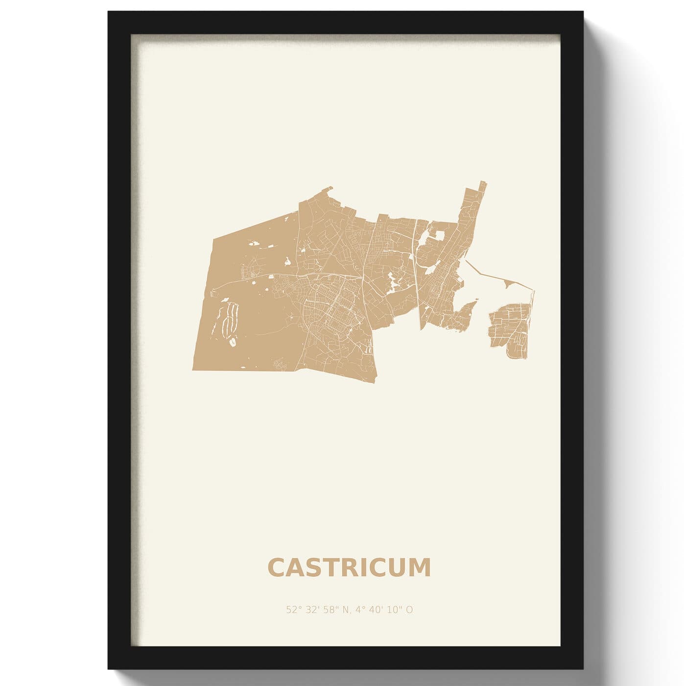Poster Castricum - Beige