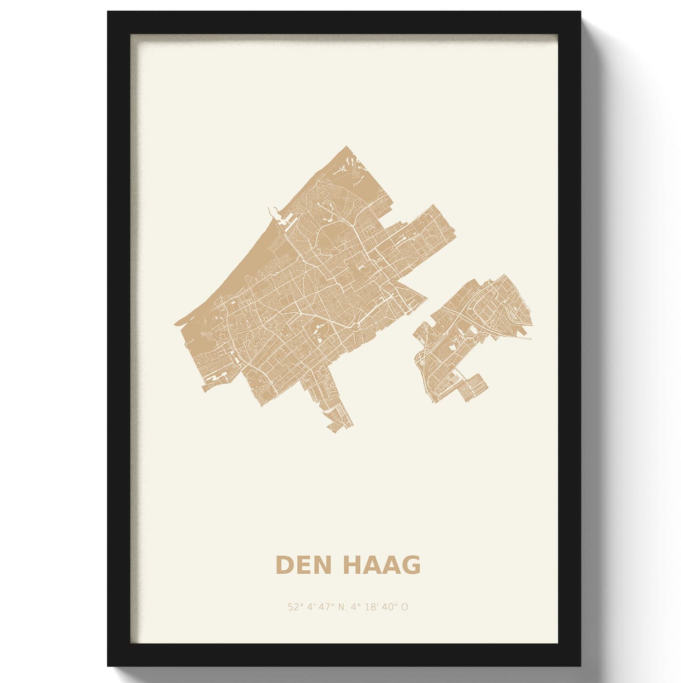 Poster Den haag - Beige