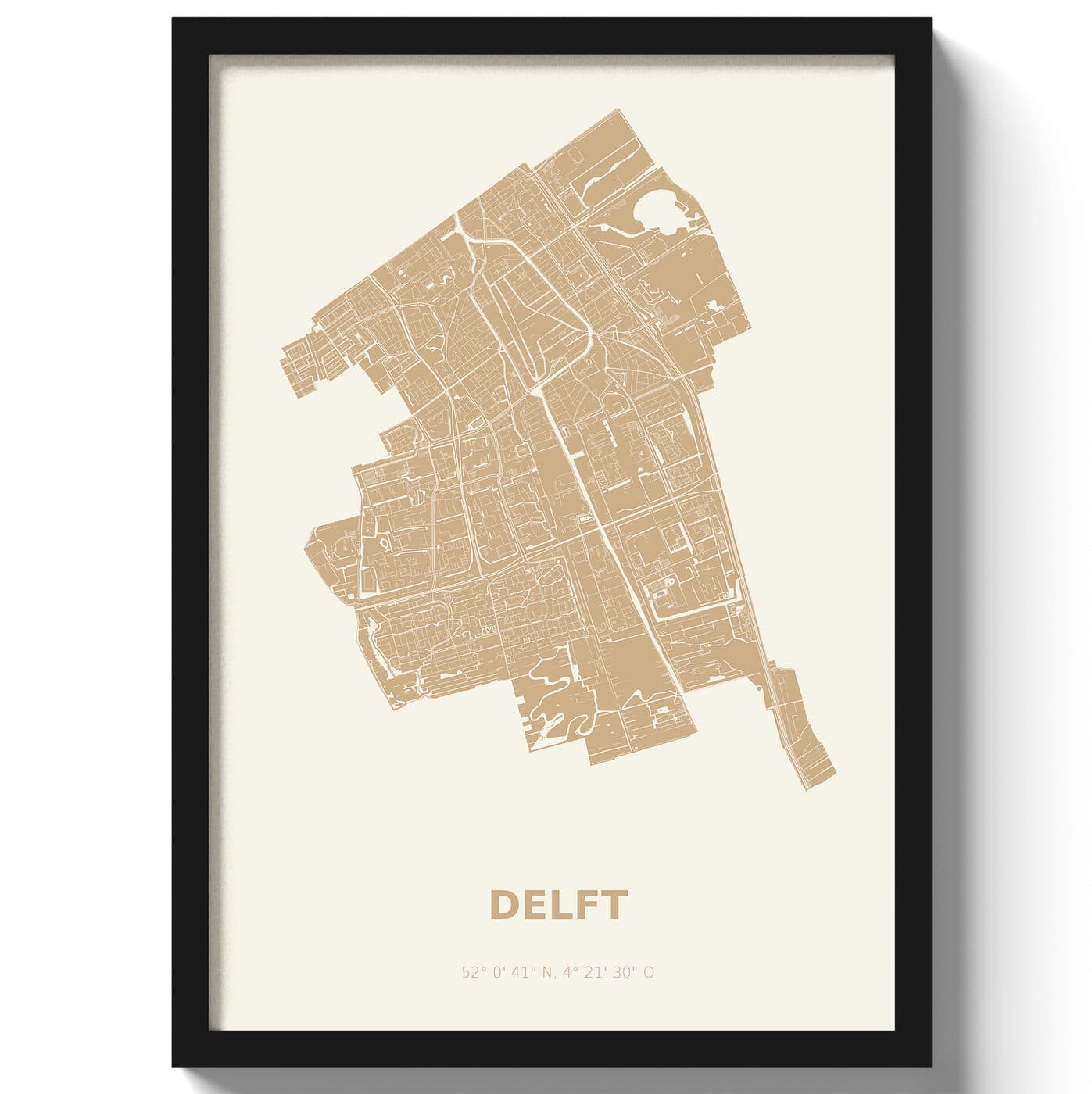 Poster Delft - Beige