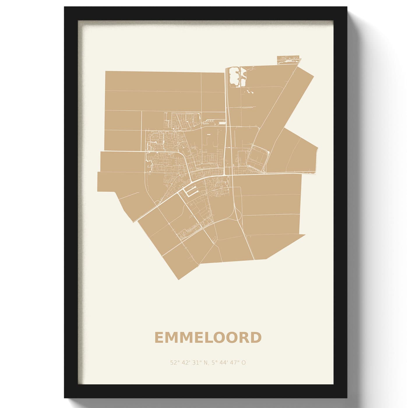Poster Emmeloord - Beige
