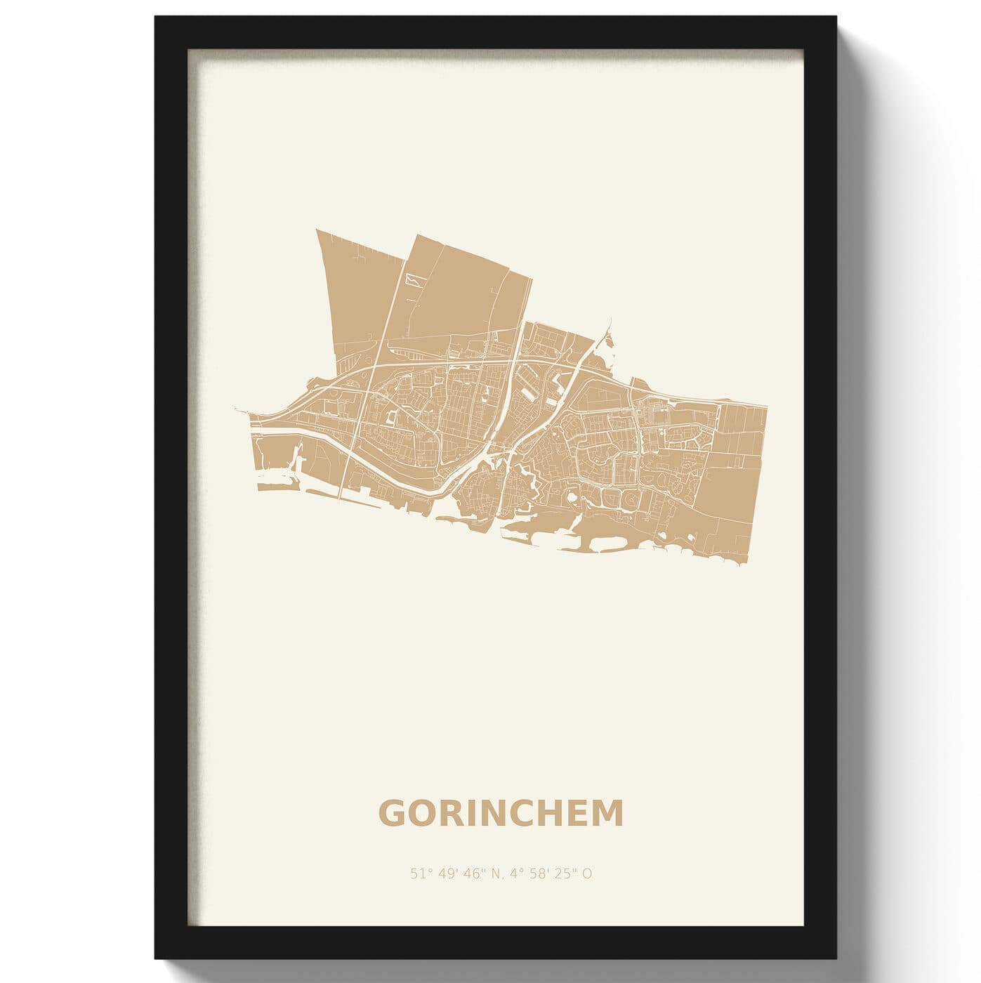 Poster Gorinchem - Beige