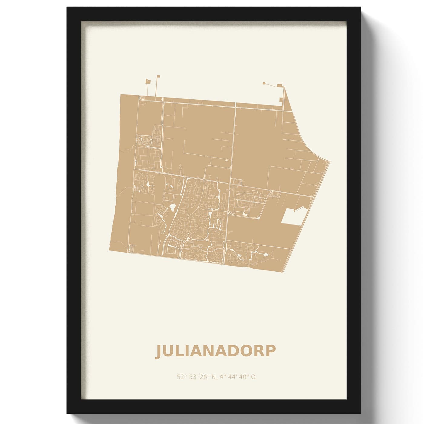 Poster Julianadorp - Beige