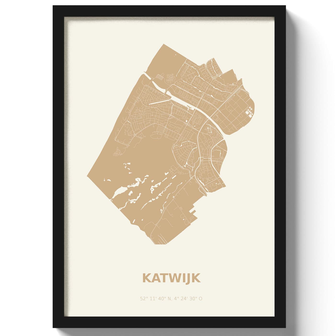 Poster Katwijk - Beige