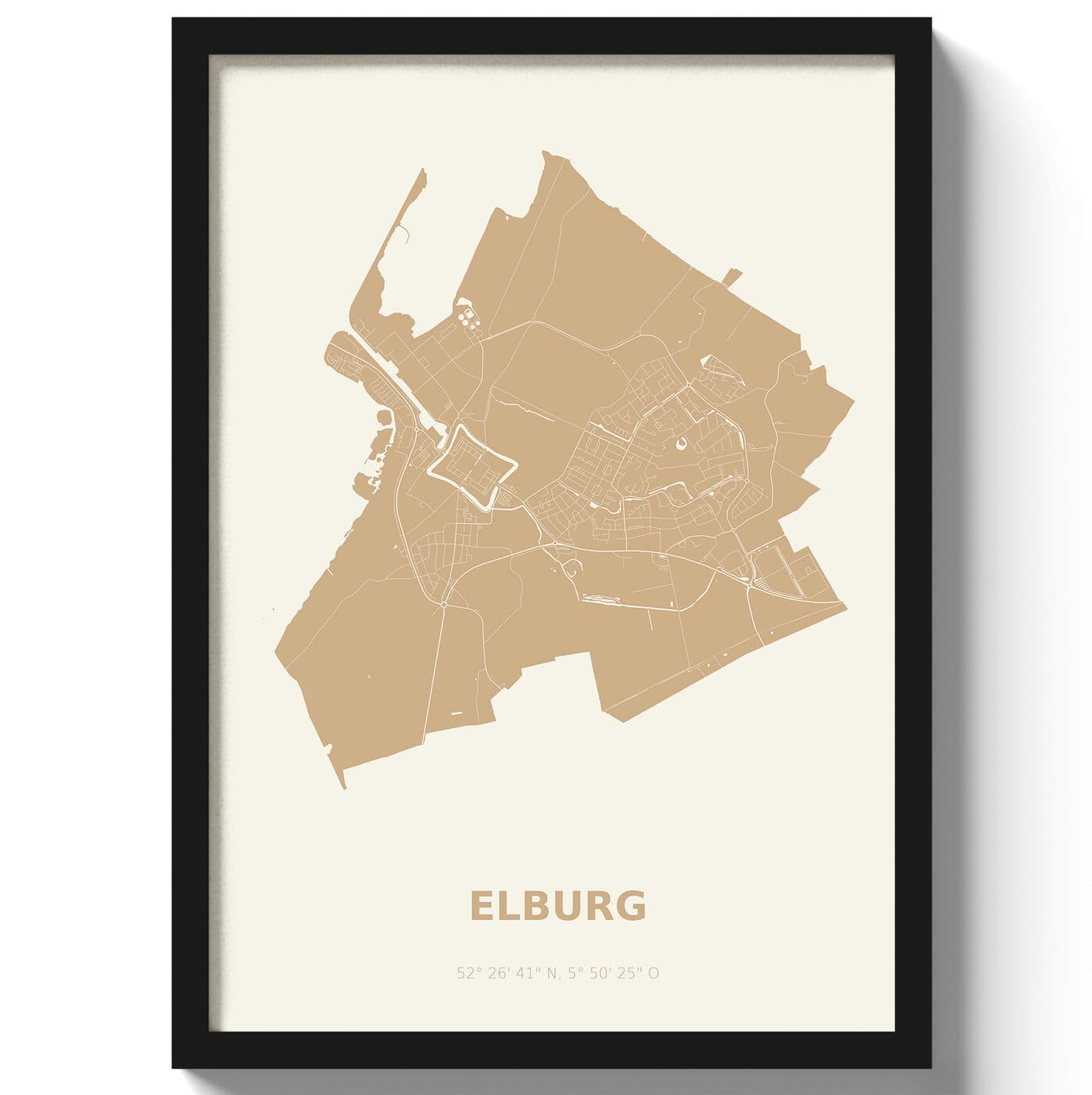 Poster Elburg - Beige