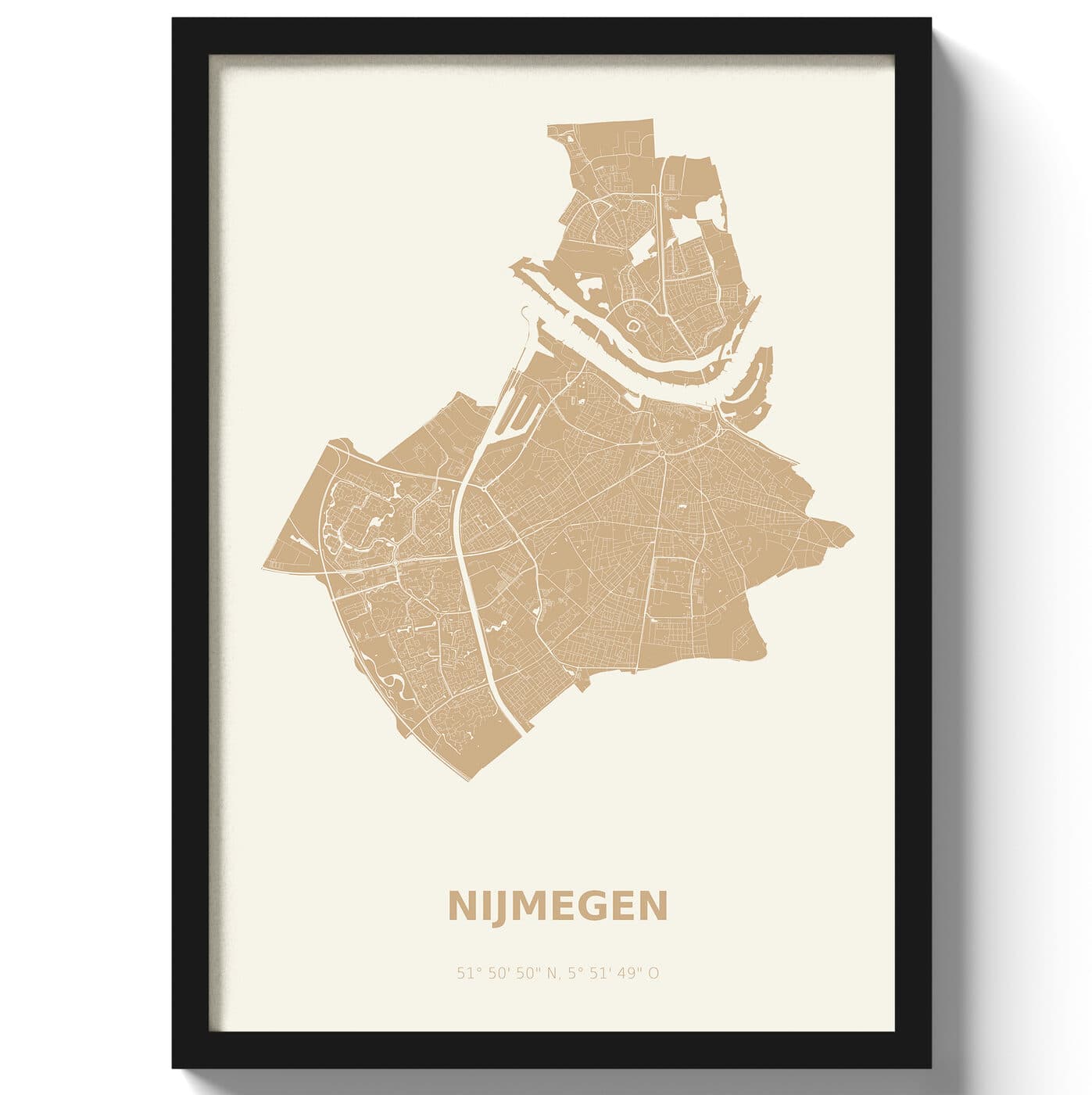 Poster Nijmegen - Beige
