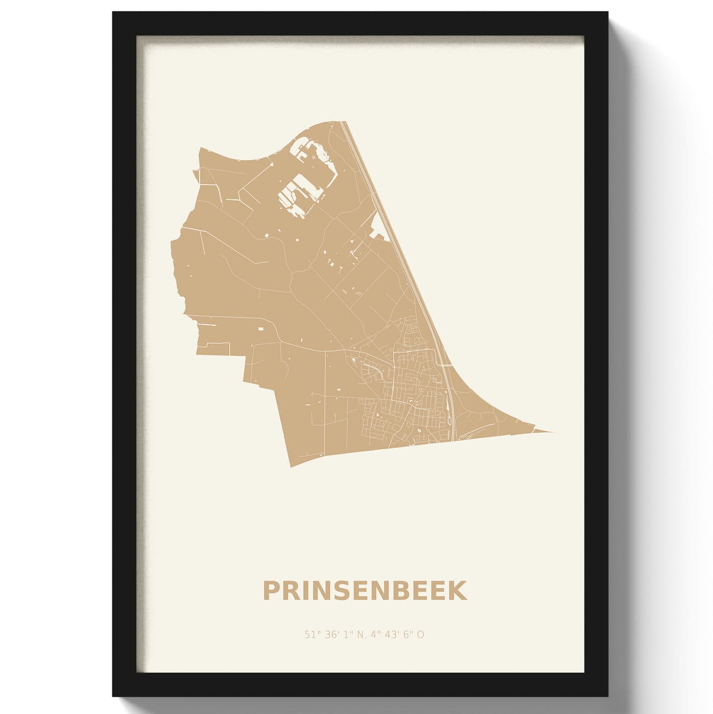 Poster Prinsenbeek - Beige