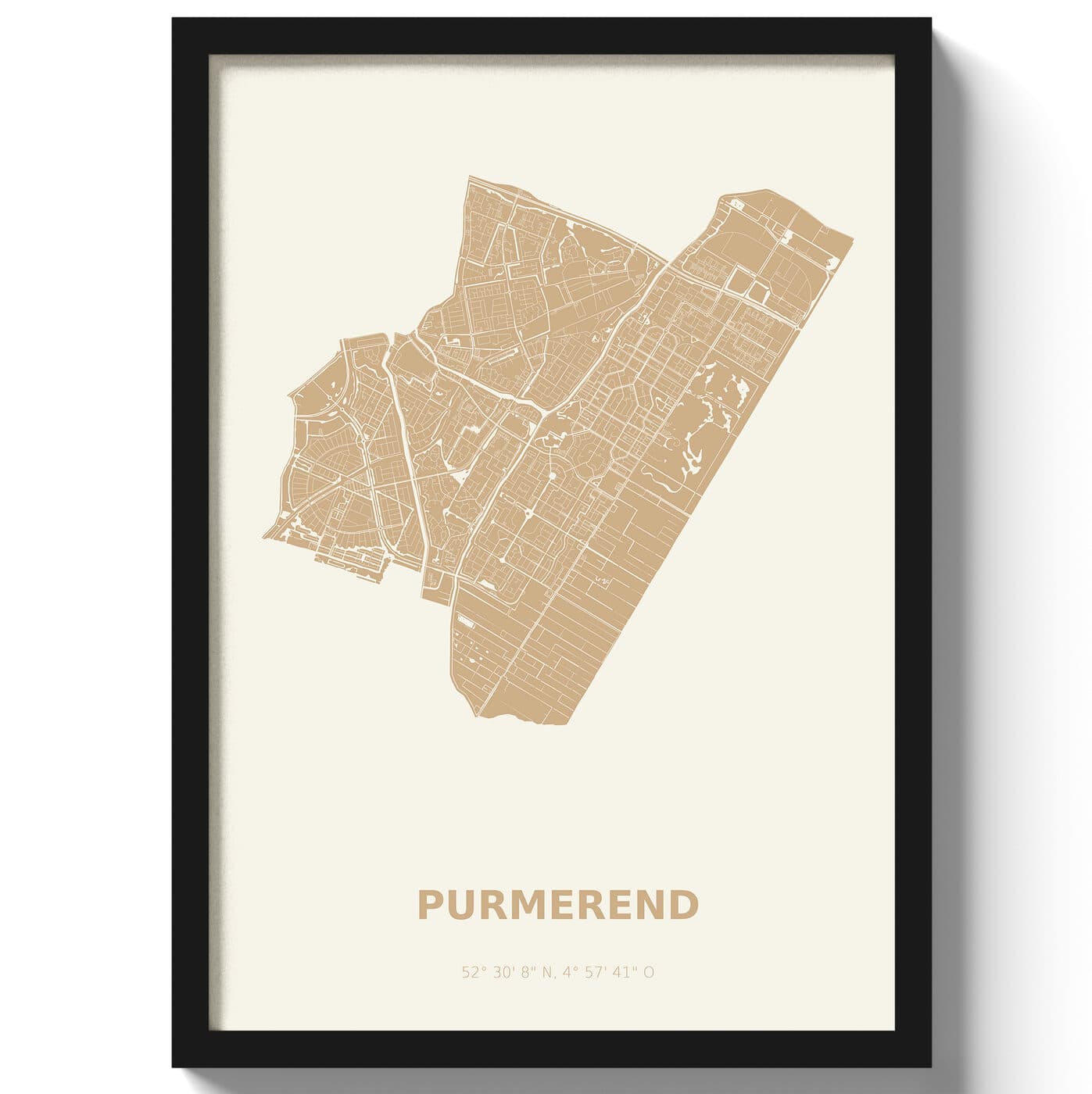 Poster Purmerend - Beige