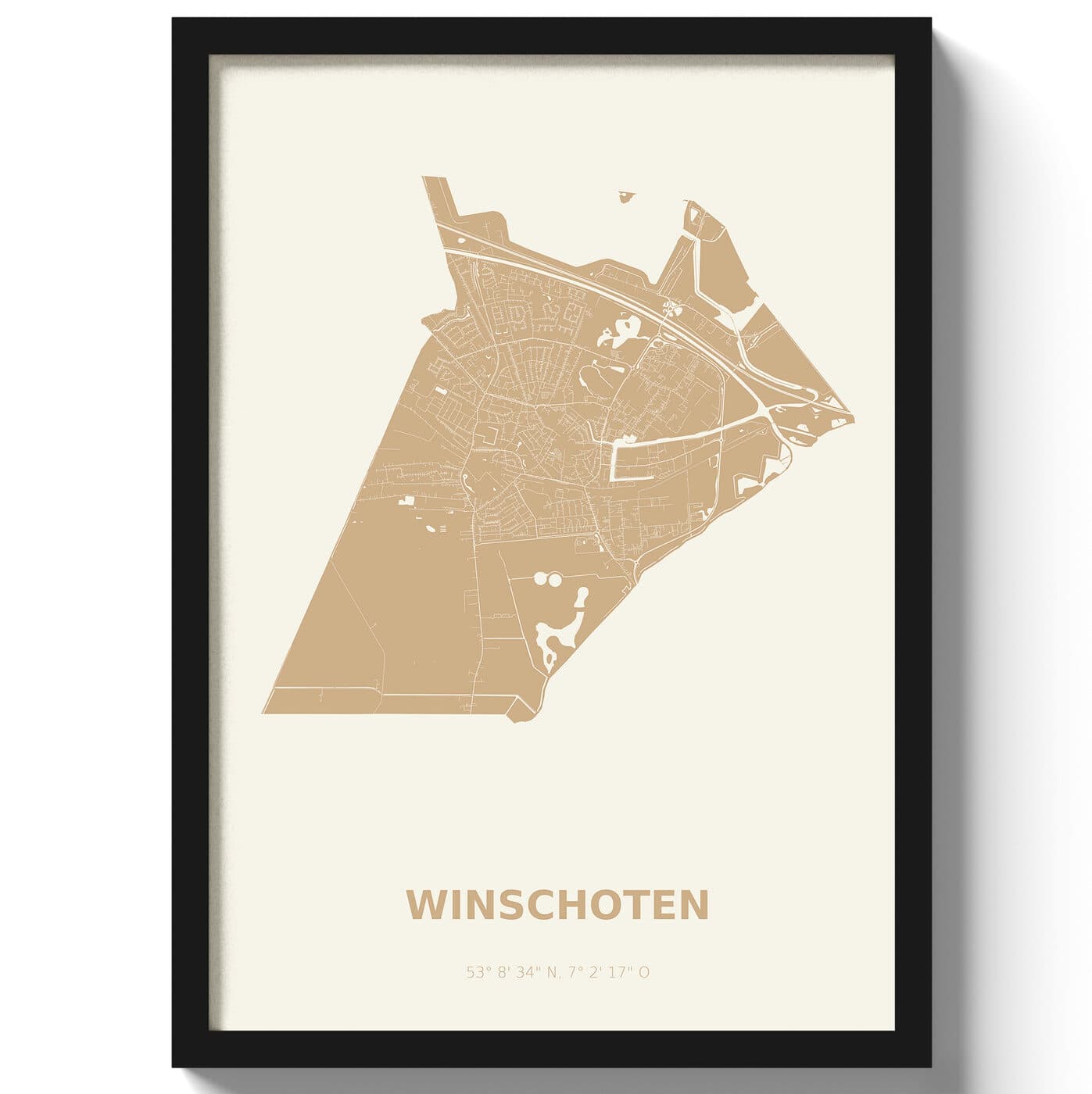 Poster Winschoten - Beige