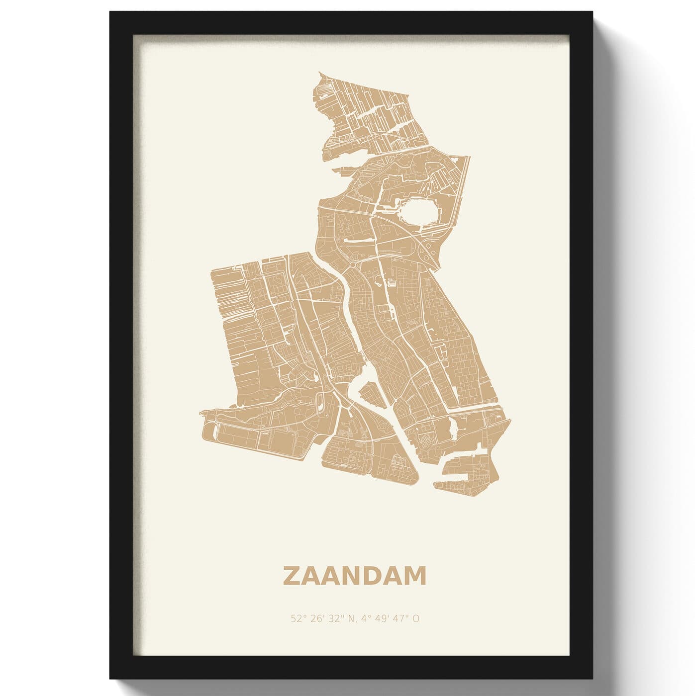 Poster Zaandam - Beige
