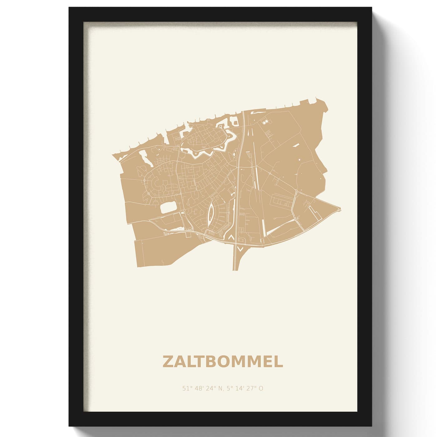 Poster Zaltbommel - Beige