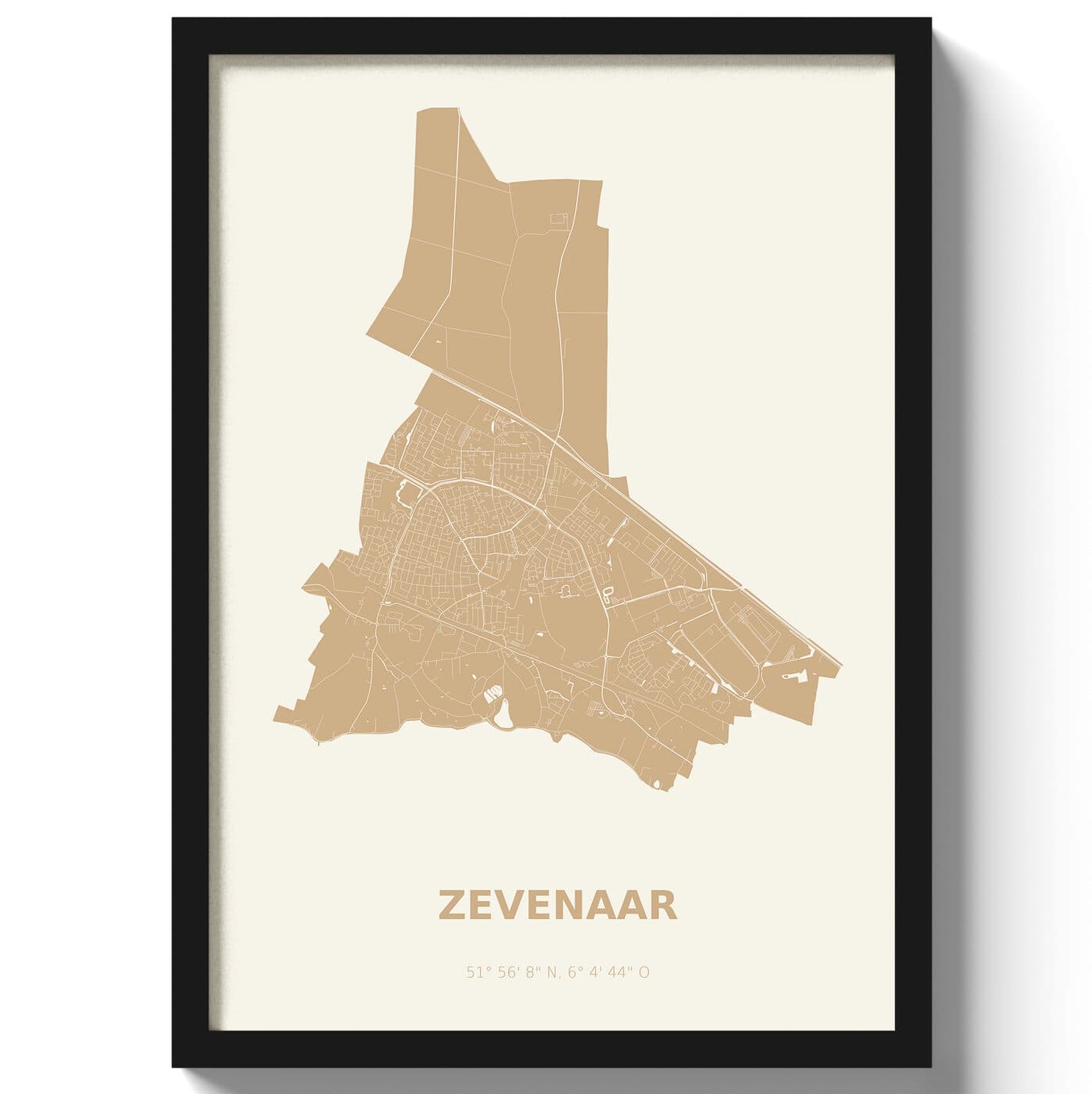 Poster Zevenaar - Beige