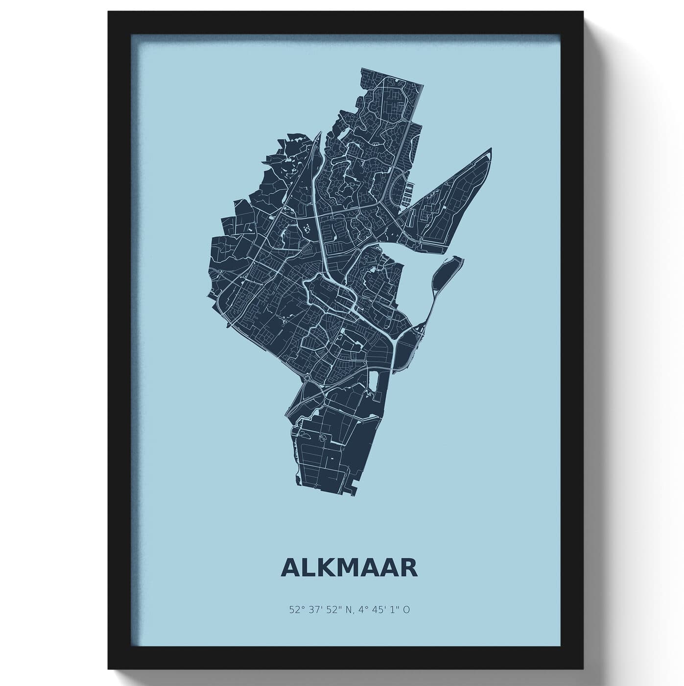 Poster Alkmaar - Blauw