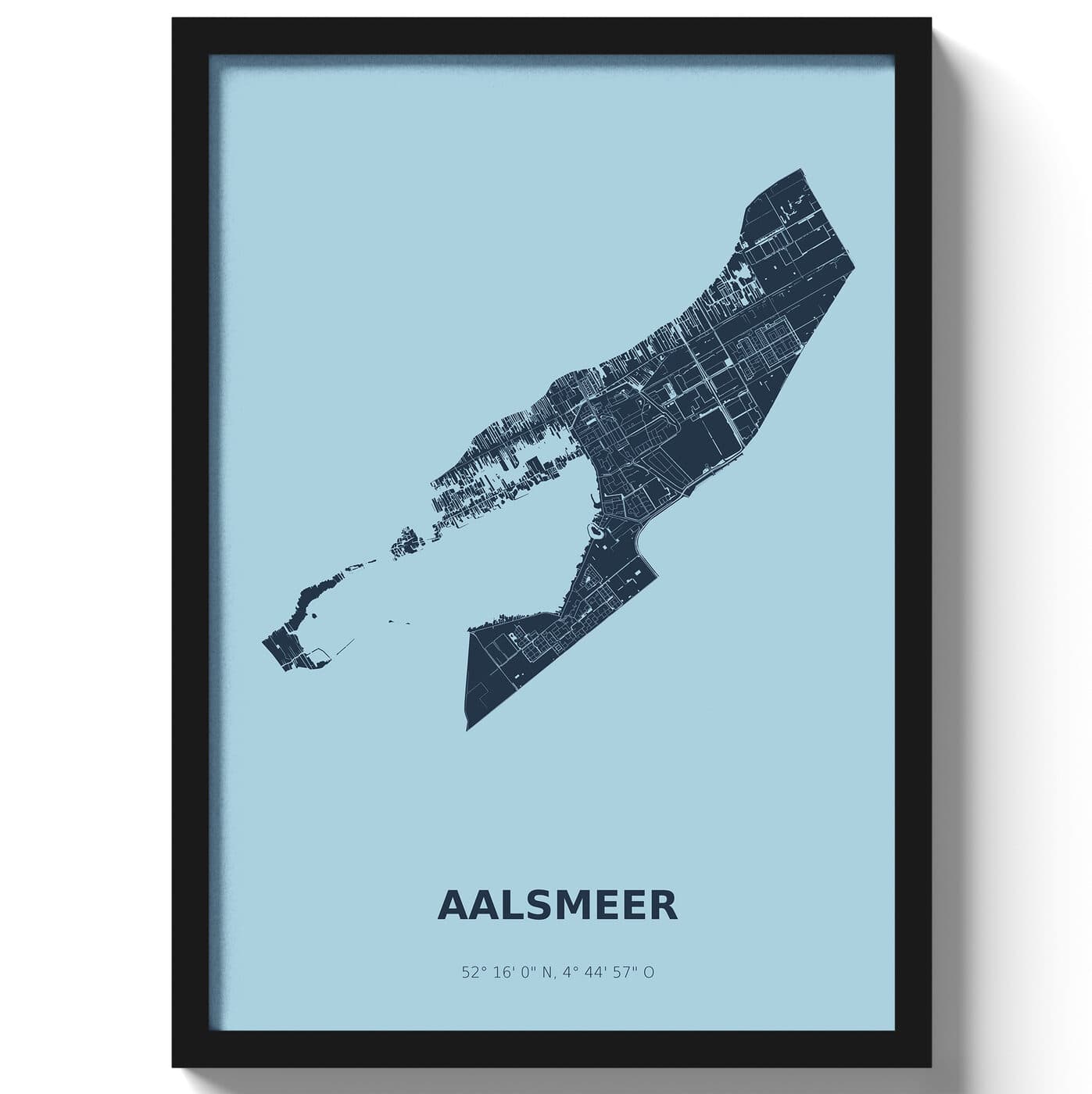 Poster Aalsmeer - Blauw
